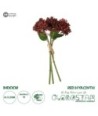 GloboStar® Artificial Garden RED HYACINTH BOUQUET 21353 Τεχνητό Διακοσμητικό Μπουκέτο Κόκκινος Υάκυνθος Y30cm